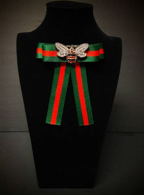 gucci inspired brooch bow